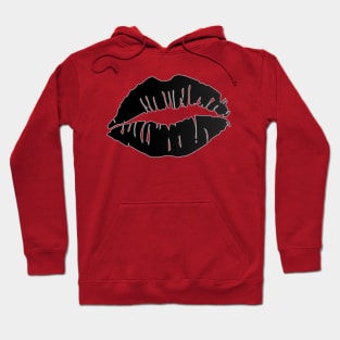 Kiss kiss Black Hoodie